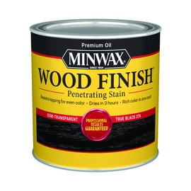 Minwax Wood Finish 227644444, Half Pint, True Black, 8 Fl Oz