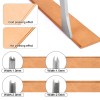 NSIoutlet 6PCS Leather Craft Edge Creaser Tool Kit with Wood