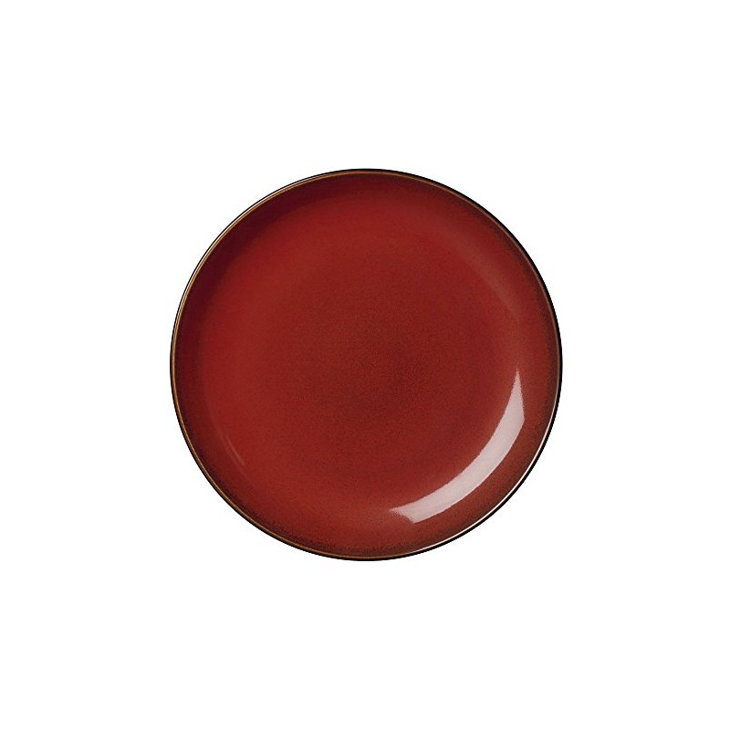 Luzerne (ruza-n), Crimson Diameter 26.5 cm Rustic Platter (Rustic) lz302