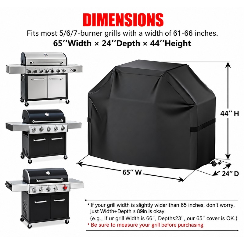 Waterproof BBQ Grill Cover for Outdoor Protection – Anti-UV Fade-Resistant