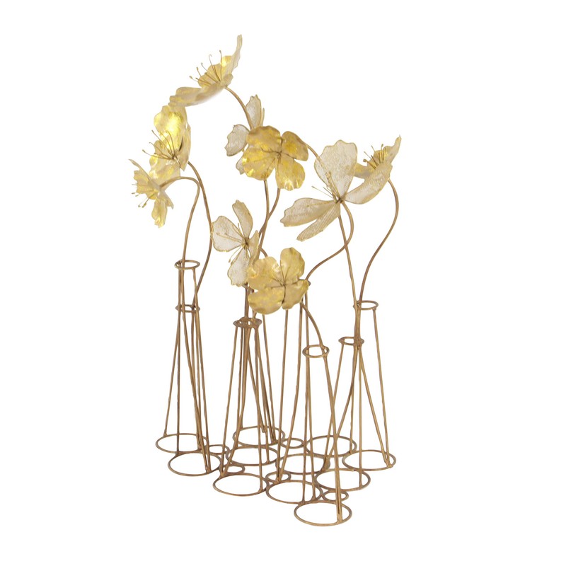Deco 79 60929 Metal Flower Table Decor