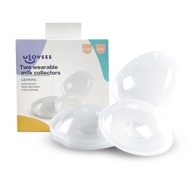 NELAPARO Recolector de Leche Materna, Conchas Recolectoras para Lactancia, Extractor de Leche Manual, Protectores de Lactancia Reutilizables 3 piezas