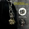 Haxtec Mini Metal DND Dice Set With Bronze Hollow D20