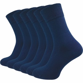GAWILO Premium Socks for Men (6 Pairs) | Without Pressing Seam | Extra Soft | Combed Cotton | Business & Leisure, blue
