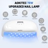 Aokitec 78W UV Lampe für Gelnägel, LED Lampe Nägel Nagellack
