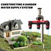 Yayamz Garden Hose Splitter, 3/4-Inch Hose Manifold, Outdoor Faucet Adapter
