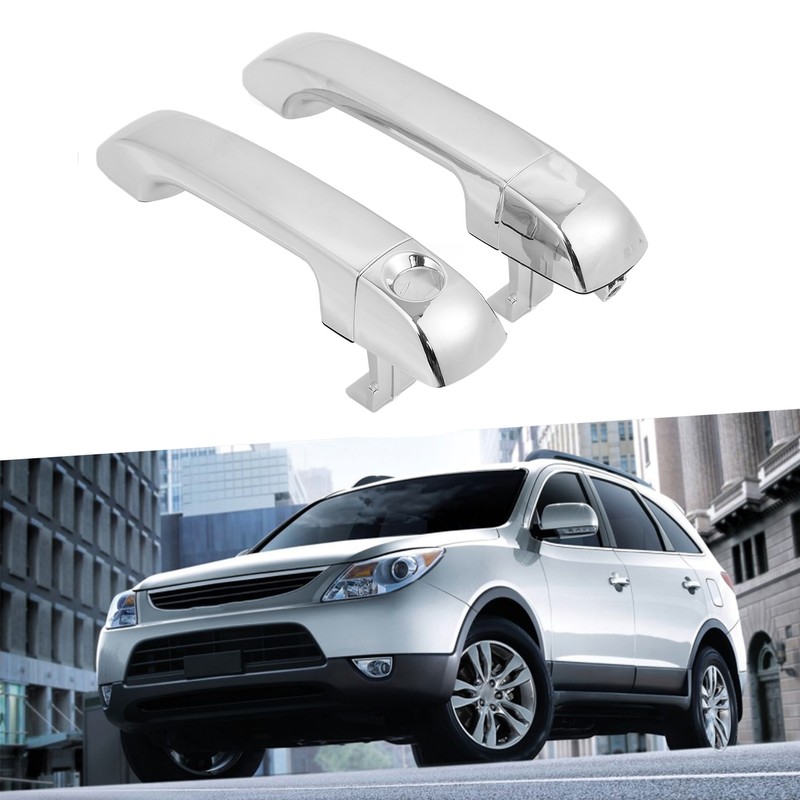 2pcs Car Exterior Door Handle Assembly Sliver 826513J010 Replacement for