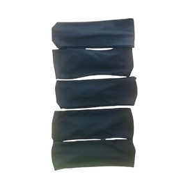 Sport Sweatbands for Men,Breathable Mesh Elastic Fabric Mens Headband Sweat Wicking Double-Layer Hairbands for Running,Cycling, Basketball (Black)