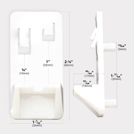 12 Pack Rok Hardware Heavy Duty Polycarbonate Cabinet Locking Shelf Support Pins, White 5mm (3/16") Shelf Support Pegs, Made of Plastic Shelf Clips, ROKLSC5WHT