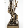 Top Collection Bronze Finish Lady Justice 12.5 Inch Statue Sculpture