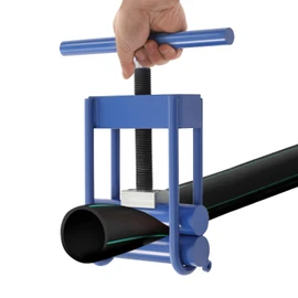 Undercat Pipe Squeeze-Off Tool, Manual Emergency Repair Pipe Shut Off Tool, for Diameter Less Than 2.48in PE, PPR, PVC, PP Plastic Water Pipe/Gas Pipeline, Blue