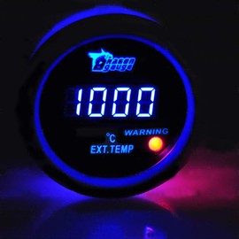 Mintice Car Engine 2 Inch 52 mm Digital Blue Light Display Exhaust Gas Temperature Gauge EGT EXT Meter Sensor