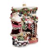 MacKenzie-Childs Glass Ornament - Fireside Chat Santa