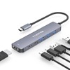LENTION 6 en 1 Adaptador USB C a HDMI 4K60Hz,