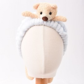 Teddy Bear Animal Face Washing Headband 7 Colors 1 Blue 2ea