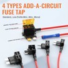RVBOATPAT 16pcs 12V Fuse Taps Low Profile Mini Micro2 Fuse