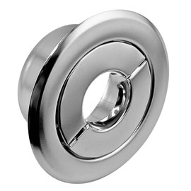 Retrofit Recessed Fire Sprinkler Escutcheon 1/2 in. IPS - Split 3 Piece in Chrome Plated - Depth Adjustment Range up to 3/4 in. for Fire Sprinkler Trim