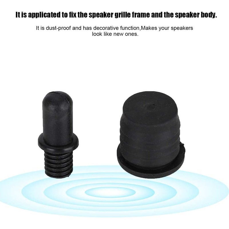 Flushbay 12pcs/6 Pairs Saran Net Fixed Bushing Speaker Small Peg