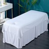 Beauty Anti-pollution Bed Cover Beauty Sheet Massage Bed Cover With hole/brown