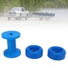 3pcs Trailer Bow Stop Roller Blue PVC Keel Roller Wear