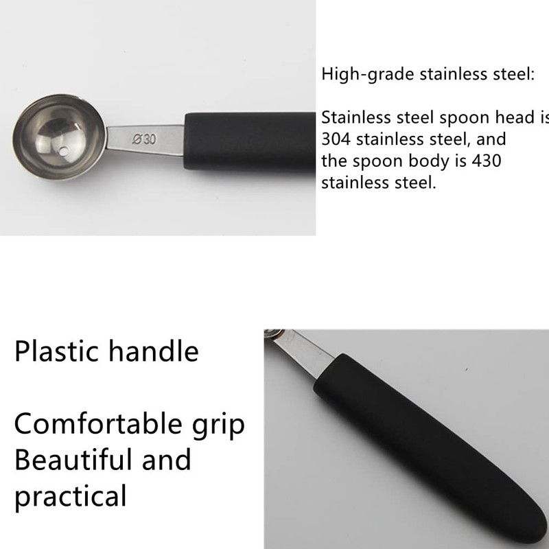 Stainless Steel Fruit Melon Baller Spoon Cutter, Heavy Duty Design