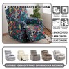 CRFATOP Printed Recliner Cover with Pockets Single Reclining Slipcover 4-Pieces