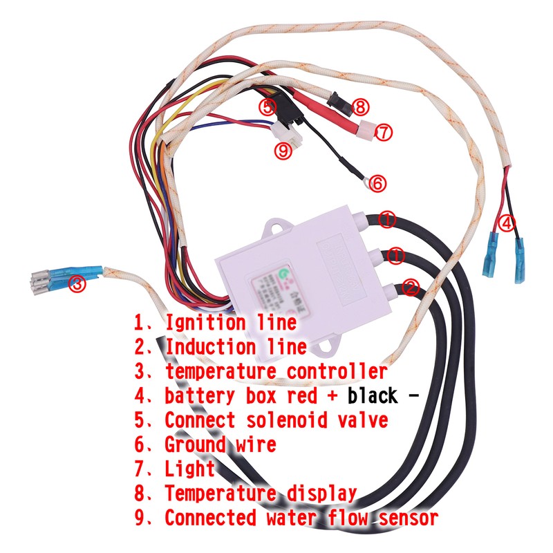 Meter Star Universal Direct-Row Gas Water Heater Pulse Igniter, Flue