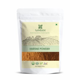 SAMYAM Haritaki Powder - 500g Pack | Ayurvedic Supplement for Digestion Support