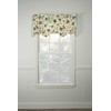 Ellis Curtain Carolina Crewel 50" x 15" Lined Scallop Valance,
