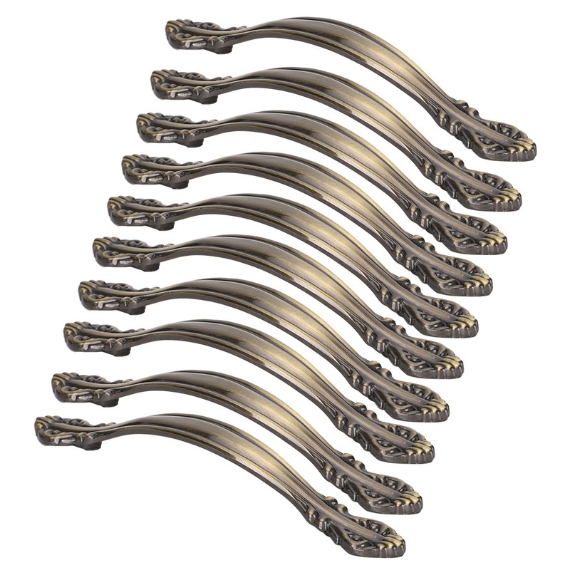 10 Sets Bronze Tone Handle Pull Cabinet Hardware for Dresser