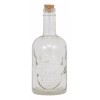 Ebros Gift Large 30 Ounces Skeleton Skull Face Corked Glass