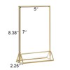 HIIMIEI Acrylic Gold Sign Holder, 5x7 Gold Acrylic Picture Frames