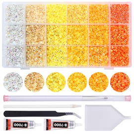 22300Pcs Jelly Rhinestones Kit- Resin Mixed Color Rhinestones for Nail Clothes Shoes Tumblers Decoration Flat Back Round(3mm,4mm,5mm)