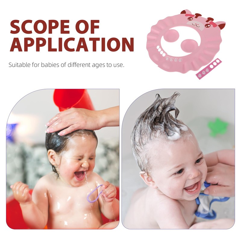 Shampoo Ear Hippo Visor Bath Adjustable Shower Cap Bathing Shape