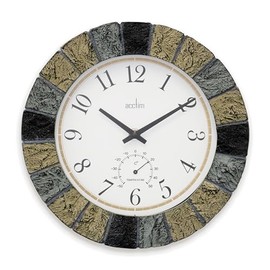 Acctim 22427 Bowfell Slate Effect Indoor/Outdoor Wall Clock