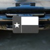 Texas State Flag Trailer Hitch Cover, Black & White (Fits