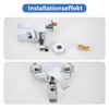 VZU Pack of 2 Shower Tap Adaptors, 3/4 Inch to