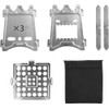 Flatpack Stainless Steel Wood Stove- Lightweight, Durable, Multi-Fuel, Portable &