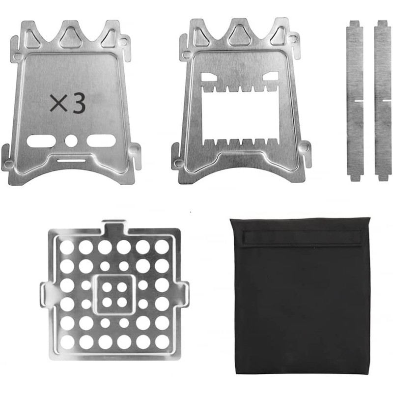 Flatpack Stainless Steel Wood Stove- Lightweight, Durable, Multi-Fuel, Portable &