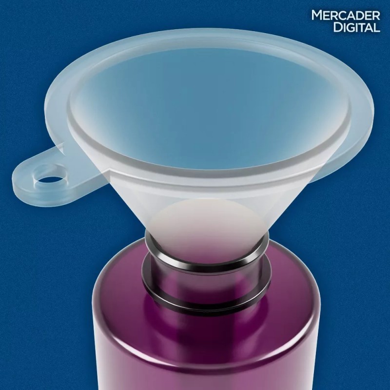Mercader Digital 10 Pzs Embudo Miniatura Plástico Mini Chico Botellas