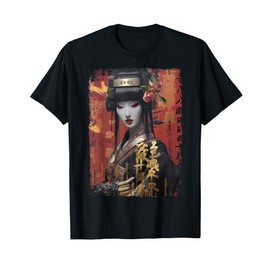 Hip Hop Y2K Vintage Hipster Edgy Urban Streetwear Geisha T-Shirt