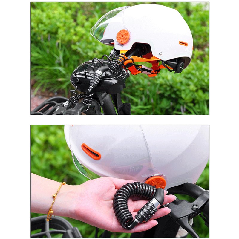 Bicycle Key Wire Lock, 4 Digit Dial Type, Bicycle Lock,