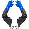 Long Rubber Gloves, Elbow Length Drain Gloves, Heavy Duty Pond