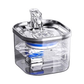 OWill Cat Water Fountain for Drinking， 2L Cat Water Fountain Dog Water Fountain Pet Water Fountain Water Fountain Cat Water Fountain for Drinking Super Silent- White