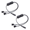 ThtRht 2 Pack DC Plug to PWM Fan Power Cable