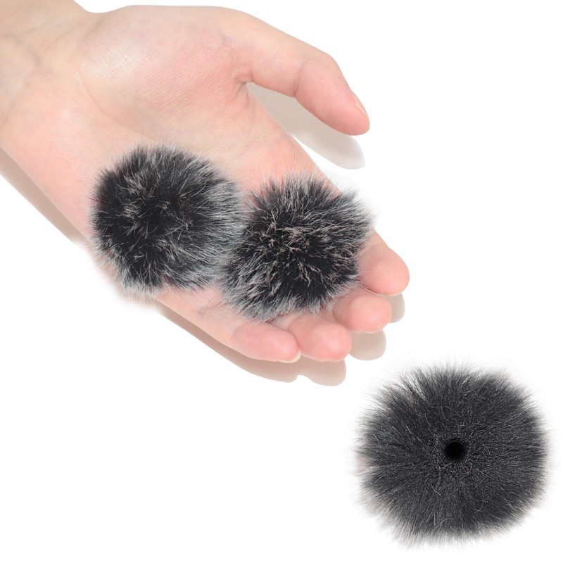 Professional Lapel Headset Windscreen Foam Cover Set, Compatible with Mini