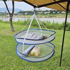 One-Touch Outdoor 2-Tier Mesh Ventilated Portable Drying Net 2-tier 2ea