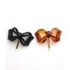 VingTAINE H7251-BK- Tortoise Shell Style Ribbon Pony Hook Hair Cuff