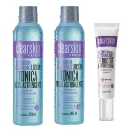 Tónico Facial Astringente (2) + Gel Acné Avon Clearskin Normal A Grasa Día/noche