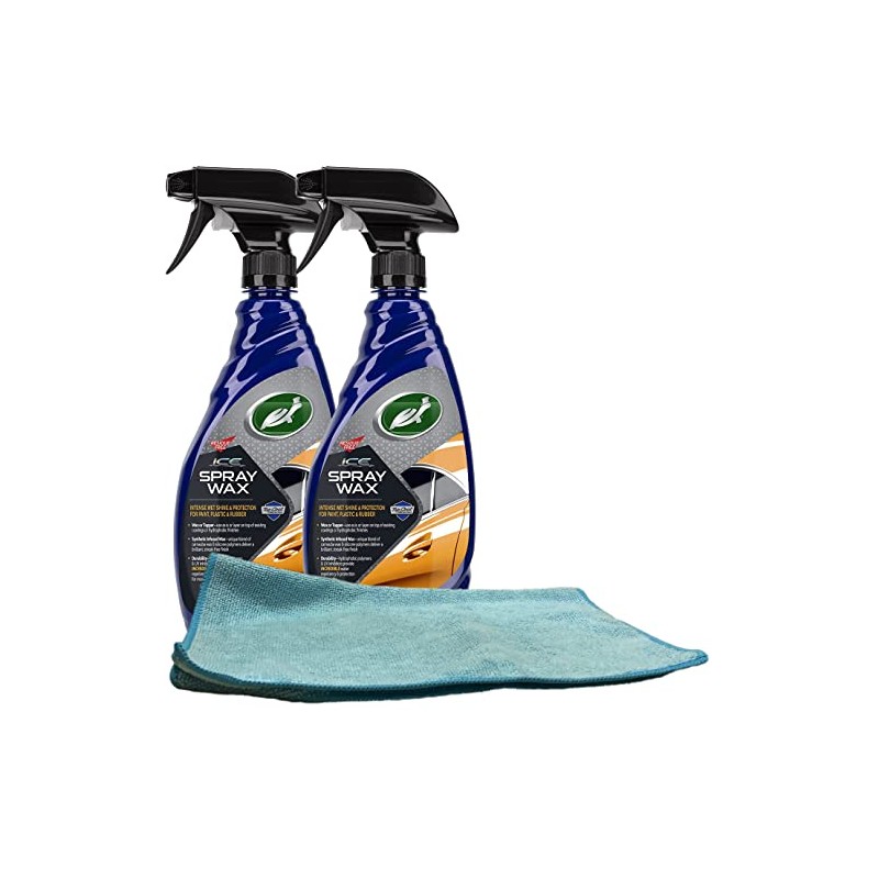 Turtle Wax ICE Synthetic Spray Wax (20 oz.) Bundle with